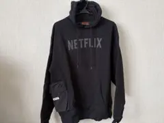 BEAMS フード付きスウェット ブラック