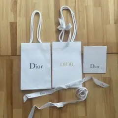 Dior●紙袋　2枚●リボン付き　ショッパー