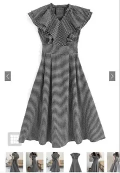 グレイル　ギンガムチェック　リボン　ワンピース　フリル