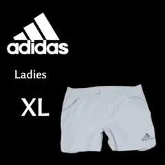 レディース XLサイズ アディダス ショートパンツ テニスウエア ライトグレー
