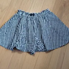ホットビスケッツ ミキハウス ギンガムチェック キュロット 110