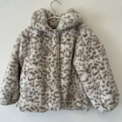 Petit main ヒョウ柄コート M