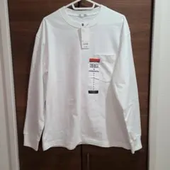 GU ヘビーウェイト クルーネックTシャツ S ホワイト