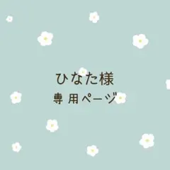 ひなた様専用ページ