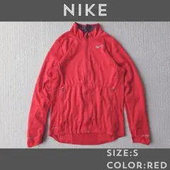 【希少/海外モデル】NIKE サイクルジャージ ドライフィット 赤 メンズS