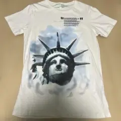 自由の女神 グラフィック Tシャツ　off-white 白