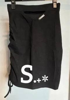 レディース ＊ チューブトップ ＊ ブラック ＊ 片側サイドリボン ＊ S