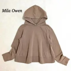 ミラオーウェン フーディスウェット【S相当】Aライン 裏起毛 ゆるかわ