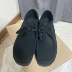 （美品）Clarks Wallabees ブラックスエード