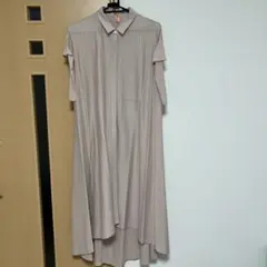 コムサ　COMME CA 半袖シャツワンピース　クリーニング済