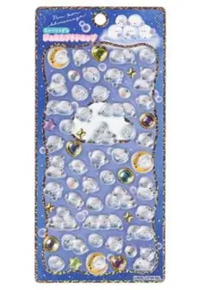 シマエナガ ストーンつき ジュエルプチドロップ シール カミオジャパン