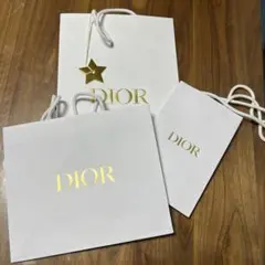 Dior ホワイトショップ袋 3点セット