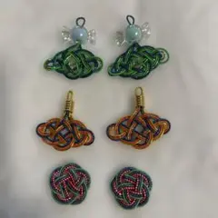 ハンドメイド カラフルピアスセット