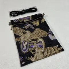 No.107 お祭りポシェット（鷹、鷲）/ハンドメイド