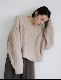 新品未使用品　select MOCA ドルマンスリーブショートニット