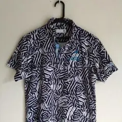 美品 ルコック スポルティフ GOLF 総柄 ボタンダウンシャツ men's Mのサムネイル