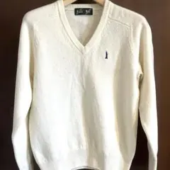 EAST BOY アイボリー Vネックセーター