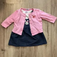 ミキハウス 女の子 70-80 ジャンパースカート 3点セット まとめ売り