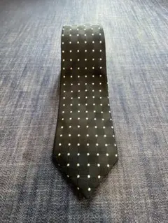 THE SUITS COMPANYブラックドットシルクドットネクタイ