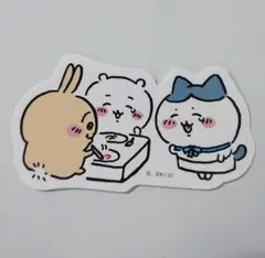 ちいかわ　ダイカットステッカーセット3　42.ちいかわ＆ハチワレ＆うさぎ