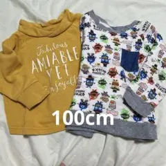 【ふわり様】100cm 男の子 トレーナー2枚セット