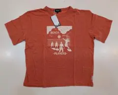 NORTHERN TRUCK　Tシャツ　ビーチ柄　オレンジ　Mのサムネイル