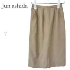 ジュン アシダ 【 7 】 スカート　オフィス　キレイめ　ミモレ丈　オークルのサムネイル
