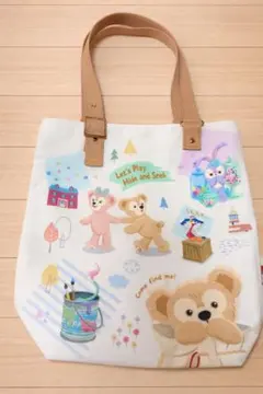 【美品】東京ディズニーシー限定 ダッフィー&フレンズ かくれんぼトートバッグ