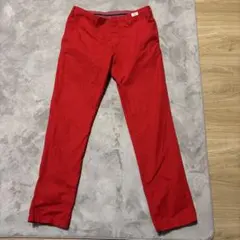 TOMMY HILFIGER Authentic Chino レッド パンツ