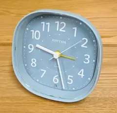 リズム (RHYTHM) 目覚まし時計 アナログ (スヌーズ 付き）