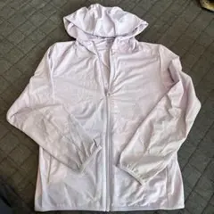 薄紫 フード付き　薄手　ジャージ