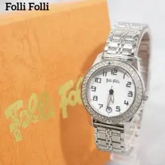 箱付 Folli Folli フォリフォリ ラインストーン デイト レディースのサムネイル