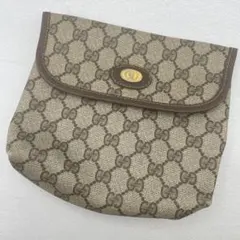 特価✨ オールドグッチ　ショルダー紐無し　バッグ　ポーチ　gg柄　PVC ロゴ