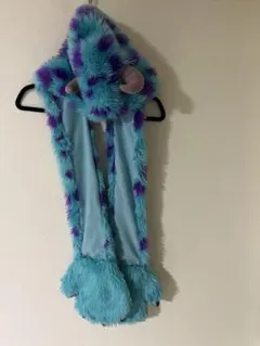 ディズニー　ファンキャップ　モンスターズインク　サリー　マフラー　キャップ