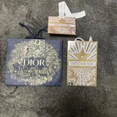 Dior ショップ袋 ネイビー 大