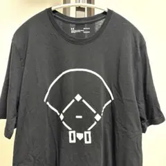 【UNDER ARMOUR】野球グラフィックTシャツ ブラック LG