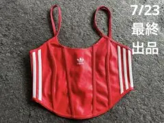 最終値下げ　完売アイテム　adidas originals ビスチェ レッドのサムネイル