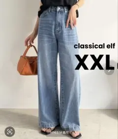 【未使用】クラシカルエフ ハイウエスト ルーズ デニムパンツのサムネイル