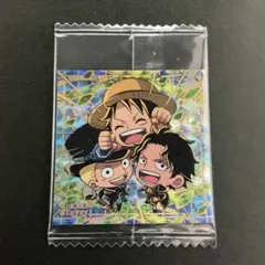 ワンピース ウエハース シール 4弾 エース＆サボ＆ルフィ