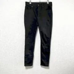 ユニクロ⭐️ (28) スキニーパンツ ハイウエスト デニム 綿 スタイリッシュ