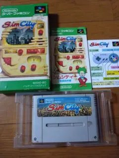 スーパーファミコン シムシティ SimCity 箱 説明書付き SHVC-SC