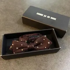 COMME CA DU MODE 蝶ネクタイ ボウタイ ボルドー ブラウン