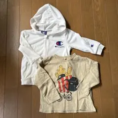 Champion フード付きパーカー、カットソーセット　90cm