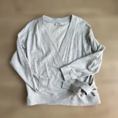 COS グレー ラップトップ 長袖 スウェット カーディガンのサムネイル