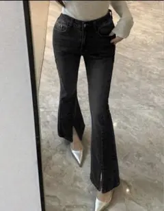 SHEIN フレアデニム Sサイズ