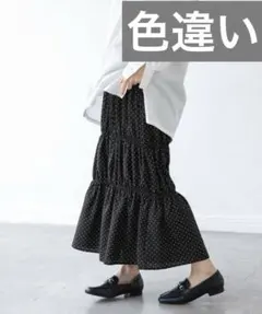 【人気】apart by lowrys ティアードスカート ロング　ウエストゴム