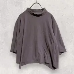 ジャンニロジュディチェ Tシャツ S ブラウン ハイネック 変形のサムネイル