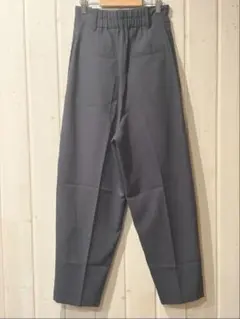 Aga ダークブルー ワイドパンツ テーパード　ウエストゴム