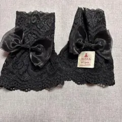 【匿名配送】レース　アームカバー　黒