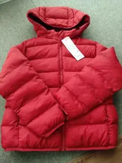 ユニクロ ウォームパデッドウォッシャブルパーカー ダウン 130センチ 新品 ②